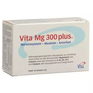 Вита Магний 300 Плюс Апельсин шипучий порошок 7,9 г 36 пакетиков