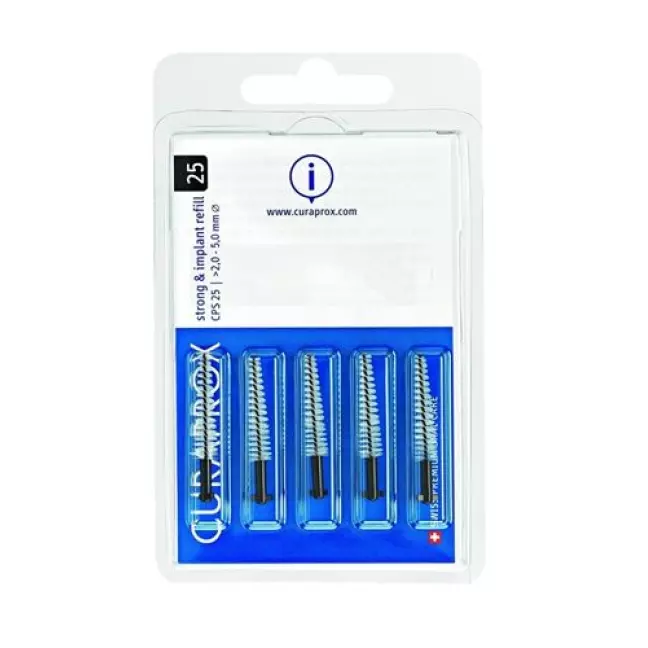 Curaprox CPS 25 Implantatbursten Schwarz 5 штук Curaprox CPS 25 Implantatbursten Schwarz 5 штук