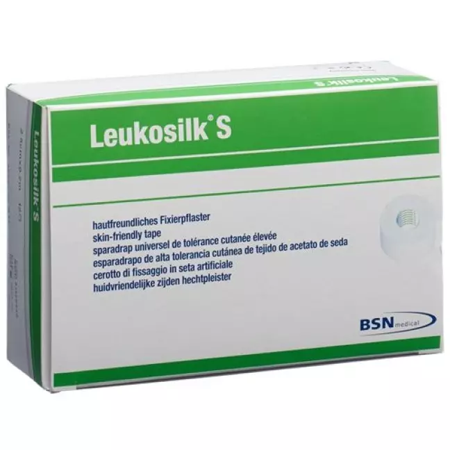 Leukosilk S Heftpflaster 9.2мX2.5см Weiss 12 штук Leukosilk S Heftpflaster 9.2мX2.5см Weiss 12 штук