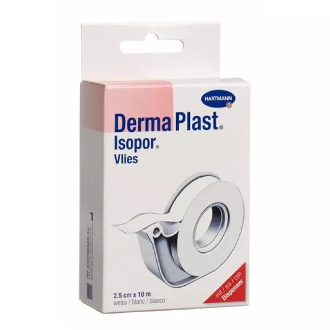 Dermaplast Isopor фиксирующий пластырь 10мX2.5см Weiss mit Dispenser Dermaplast Isopor фиксирующий пластырь 10мX2.5см Weiss mit Dispenser