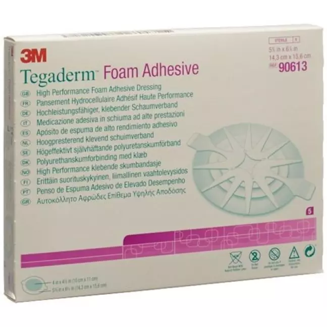 3M Tegaderm Foam Adhesive Schaumkompresse 10x11см Oval 5 штук 3M Tegaderm Foam Adhesive Schaumkompresse 10x11см Oval 5 штук
