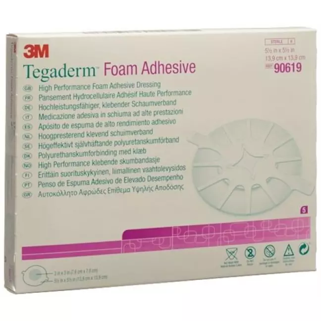 3M Tegaderm Foam Adhesive Schaumkompresse 7.6x7.6см 5 штук 3M Tegaderm Foam Adhesive Schaumkompresse 7.6x7.6см 5 штук