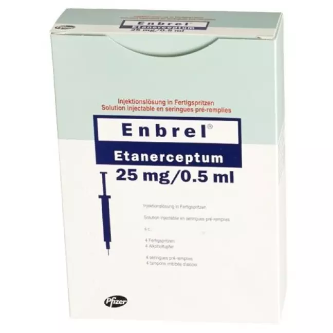 Enbrel 25 mg/0.5 ml 4 Fertigspritzen 0.5 ml Enbrel 25 mg/0.5 ml 4 Fertigspritzen 0.5 ml