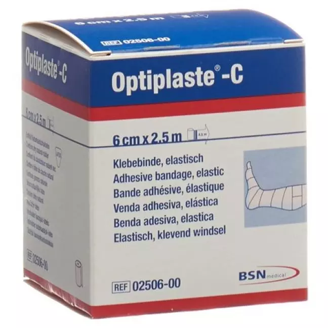 Optiplaste-C Kompressionsbinde 2.5m x 6см Optiplaste-C Kompressionsbinde 2.5m x 6см