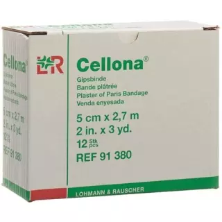 Cellona Gipsbinden 2.75мX5см Feincremig 12 штук