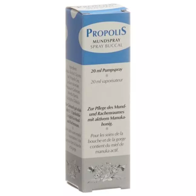 Propolis Mundspray mit Aktiven Manukahonig 20мл Propolis Mundspray mit Aktiven Manukahonig 20мл