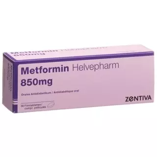 Метформин Хелвефарм 850 мг 30 таблеток покрытых оболочкой 