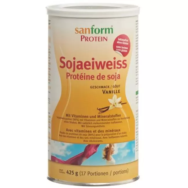 Sanform Soja Eiweiss Pulver Vanille Dose 425г Sanform Soja Eiweiss Pulver Vanille Dose 425г