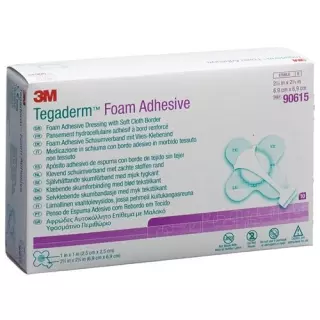 3M Tegaderm Foam Adhesive Schaumkompresse Mini Kreuzform 10 штук