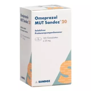 Omeprazol Mut Sandoz 20 mg 100 filmtablets 