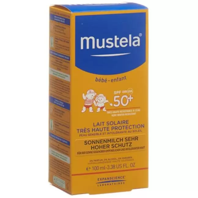 Mustela Sonnenschutz Sonnenmilch SPF 50+ 100мл Mustela Sonnenschutz Sonnenmilch SPF 50+ 100мл