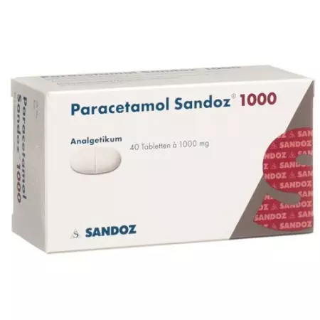 Paracetamol Sandoz 1000 mg 40 tablets Paracetamol Sandoz 1000 mg 40 tablets