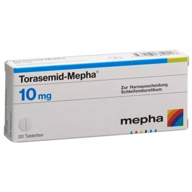 Torasemid Mepha 10 mg 20 tablets Torasemid Mepha 10 mg 20 tablets