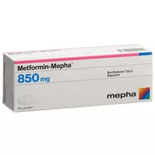 Метформин Мефа 850 мг 100 таблеток покрытых оболочкой 