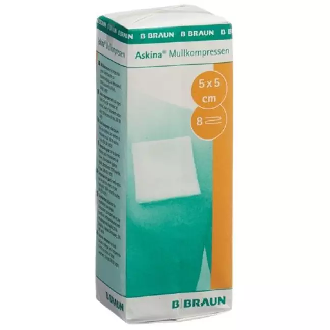 Askina Mullkompresse 5смx5см 100 штук Askina Mullkompresse 5смx5см 100 штук