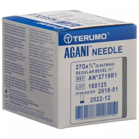 Terumo Agani Einmalkanulen 27г 0.4x19мм Grau 100 штук Terumo Agani Einmalkanulen 27г 0.4x19мм Grau 100 штук