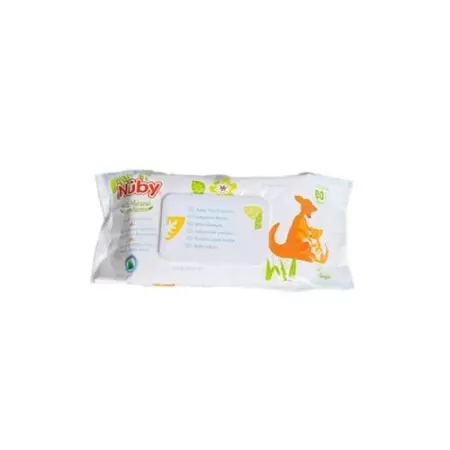 Nuby All Naturals Baby-feuchttucher Antibak 80 штук Nuby All Naturals Baby-feuchttucher Antibak 80 штук