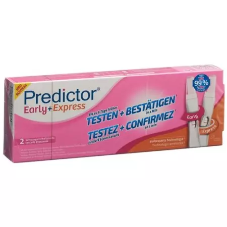 Predictor Early+express Schwangerschaft Test 2 штуки Predictor Early+express Schwangerschaft Test 2 штуки