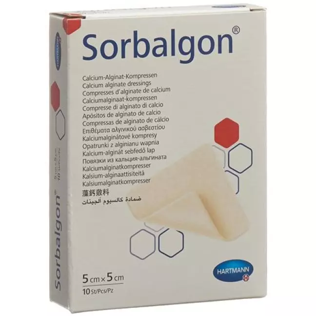 Sorbalgon Kompressen 5x5см стерильный 10 штук Sorbalgon Kompressen 5x5см стерильный 10 штук