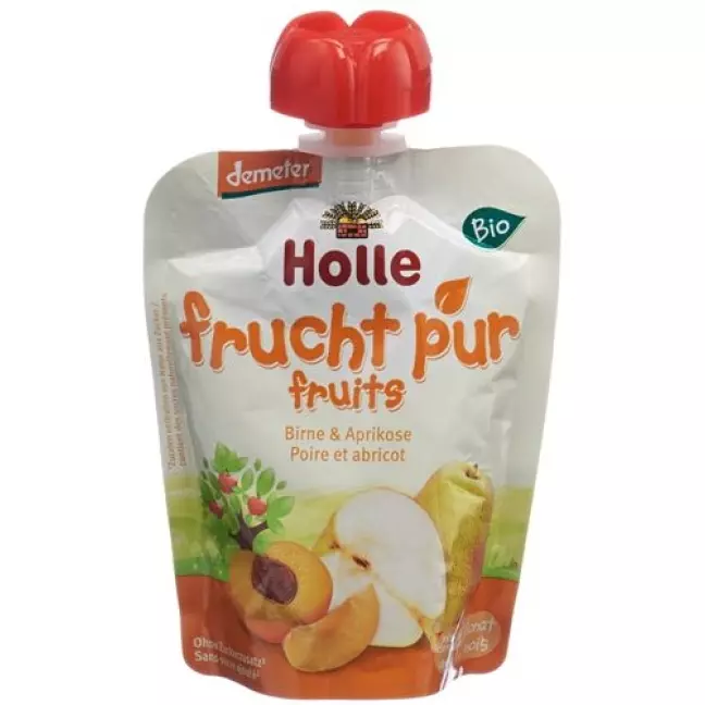 Holle Pouchy Birne mit Aprikose 90г Holle Pouchy Birne mit Aprikose 90г