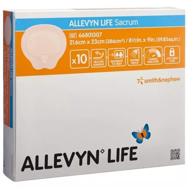 Allevyn Life Silik-Schaumv 21.6x23см Sacr 10 штук Allevyn Life Silik-Schaumv 21.6x23см Sacr 10 штук