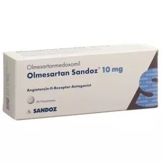 Олмесартан Сандоз 10 мг 98 таблеток покрытых оболочкой