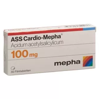 АСС Кардио Мефа 100 мг 30 таблеткок покрытых пленочной оболочкой в блистерной упаковке