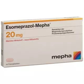 Эзомепразол Мефа 20 мг 14 таблеток покрытых оболочкой