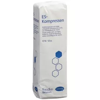 Hartmann Es Kompressen 12-fach 5x5см в пакетиках 100 штук