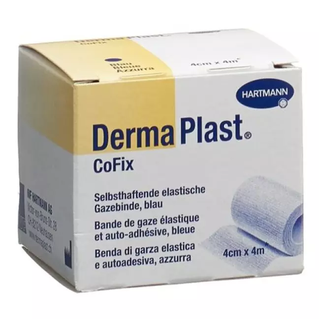 Dermaplast Cofix марлевый бинт 4смx4m Blau Dermaplast Cofix марлевый бинт 4смx4m Blau