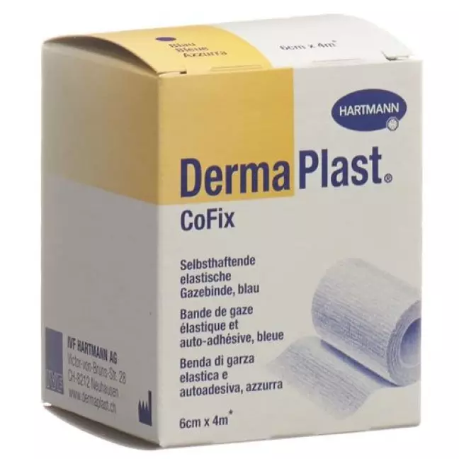Dermaplast Cofix марлевый бинт 6смx4m Blau Dermaplast Cofix марлевый бинт 6смx4m Blau