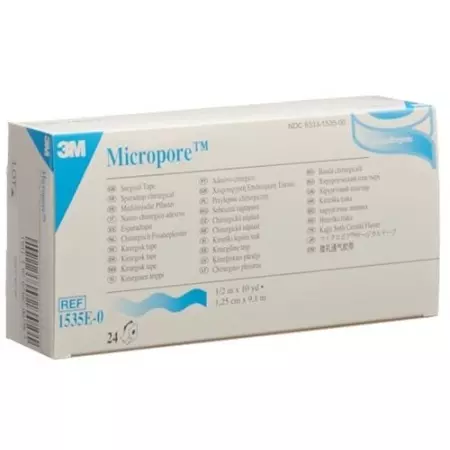 3M Micropore Vlies Heftpflaster mit диспенсер 12мм x 9.14m weiss 24 штуки 3M Micropore Vlies Heftpflaster mit диспенсер 12мм x 9.14m weiss 24 штуки