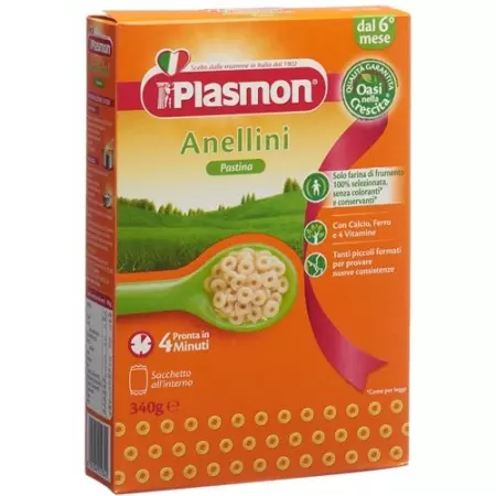 Plasmon Pastina Anellini 340г Plasmon Pastina Anellini 340г