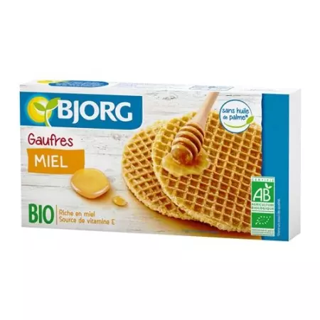 Bjorg Biskuit Honig Waffeln 175г