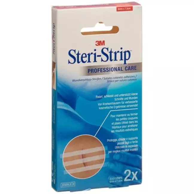 3M Steri Strip 6x75мм Weiss Verstarkt 2x 3 штуки 3M Steri Strip 6x75мм Weiss Verstarkt 2x 3 штуки