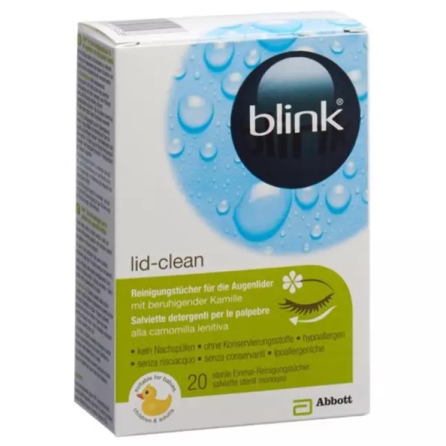 Blink Lid-Clean Reinigungstucher 20 штук Blink Lid-Clean Reinigungstucher 20 штук