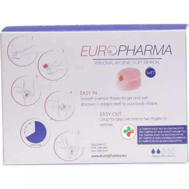 Europharma Hygienic Tampons 6 штук Europharma Hygienic Tampons 6 штук