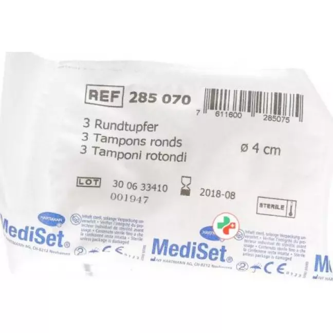 Mediset IVF Rundtupfer 4см стерильный 3 штуки Mediset IVF Rundtupfer 4см стерильный 3 штуки