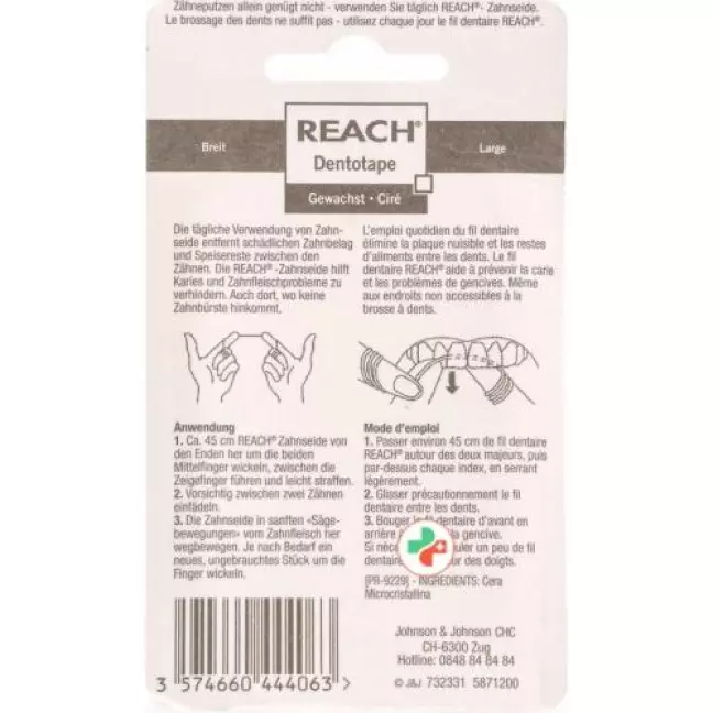 Reach Dentotape Zahnseide 100м Reach Dentotape Zahnseide 100м