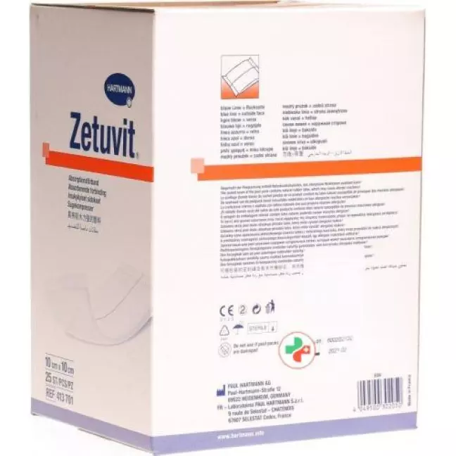 Zetuvit Absorptionsverband 10x10см Zetuvit Absorptionsverband 10x10см