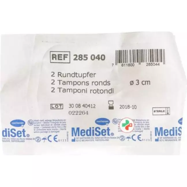 Mediset IVF Rundtupfer 3см стерильный 40 пакетиков 2 штуки Mediset IVF Rundtupfer 3см стерильный 40 пакетиков 2 штуки