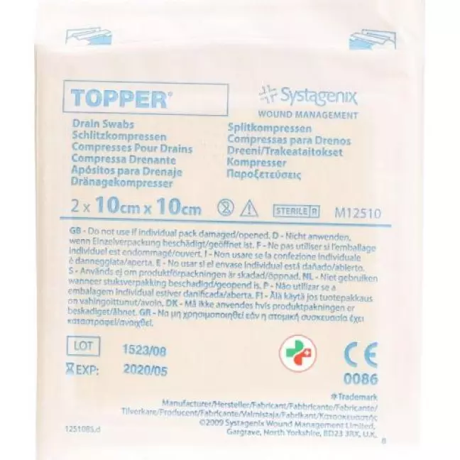 Topper Schlitzkompressen 10x10см стерильный 50 пакетиков 2 штуки Topper Schlitzkompressen 10x10см стерильный 50 пакетиков 2 штуки