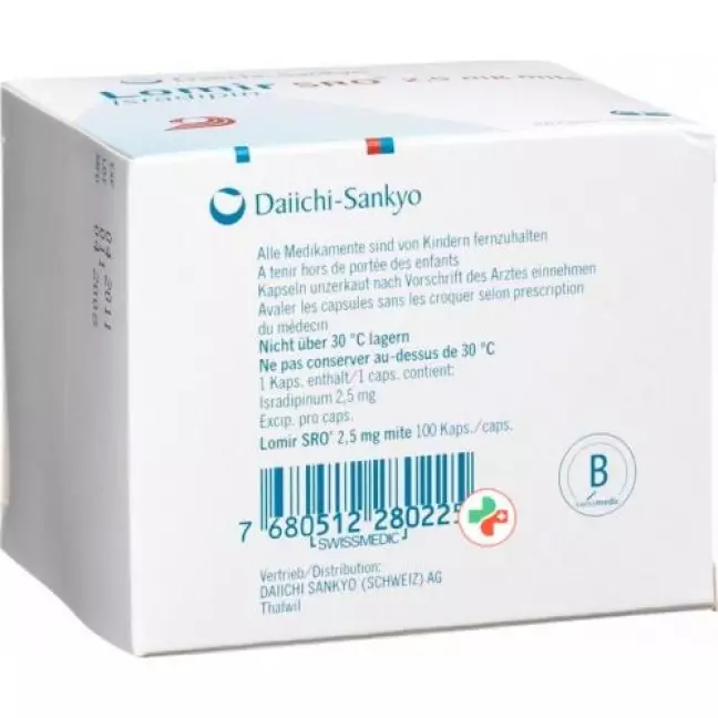 Lomir SRO 2.5 mg Mite 100 Kaps Lomir SRO 2.5 mg Mite 100 Kaps