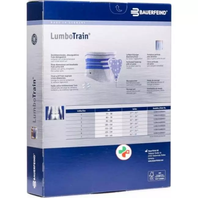 Lumbotrain Kreuzstutzbandage Titan размер 4 mit Pel Lumbotrain Kreuzstutzbandage Titan размер 4 mit Pel