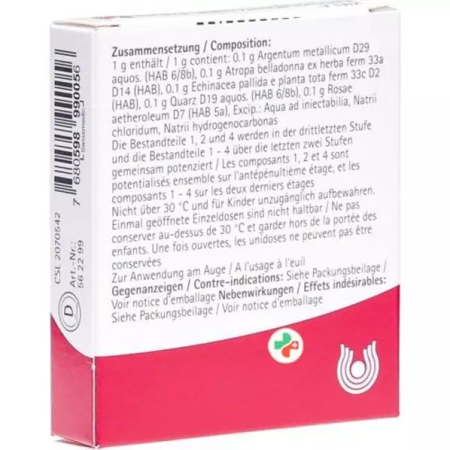 Wala Echinacea/quarz Compкапли для глаз 5x 0.5мл Wala Echinacea/quarz Compкапли для глаз 5x 0.5мл
