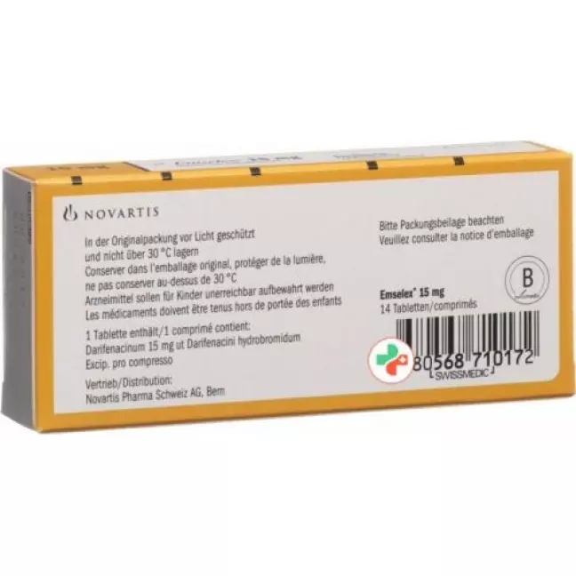 Emselex 15 mg 14 Retard tablets Emselex 15 mg 14 Retard tablets