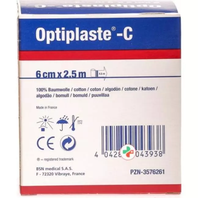 Optiplaste-C Kompressionsbinde 2.5m x 6см Optiplaste-C Kompressionsbinde 2.5m x 6см