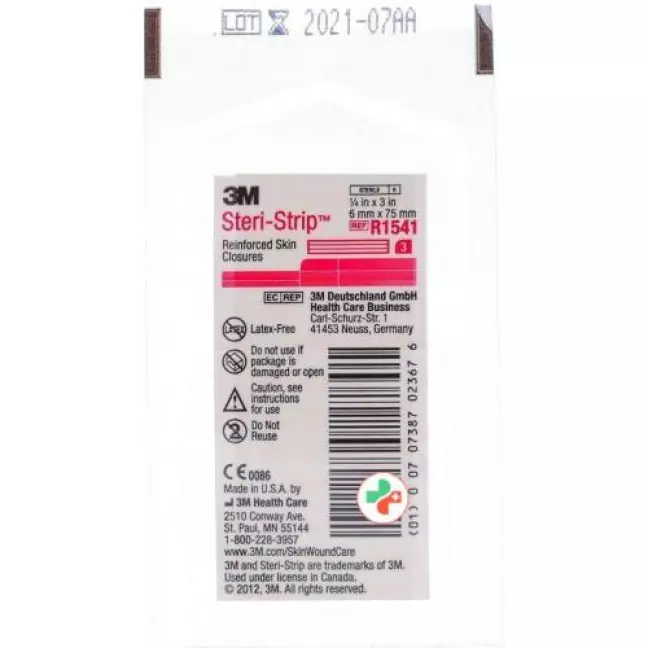 3M Steri Strip 6x75мм Weiss Verstarkt 2x 3 штуки 3M Steri Strip 6x75мм Weiss Verstarkt 2x 3 штуки