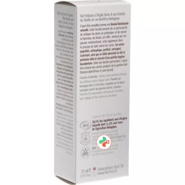 Kart Zahnpaste Lehm Oralcare Vanille 75мл Kart Zahnpaste Lehm Oralcare Vanille 75мл