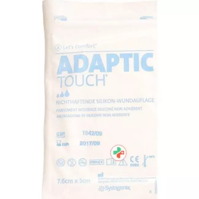 Let’s Comfort Adaptic Touch Silikon-Wundauflage 5смx7.6см 10 шту Let’s Comfort Adaptic Touch Silikon-Wundauflage 5смx7.6см 10 шту